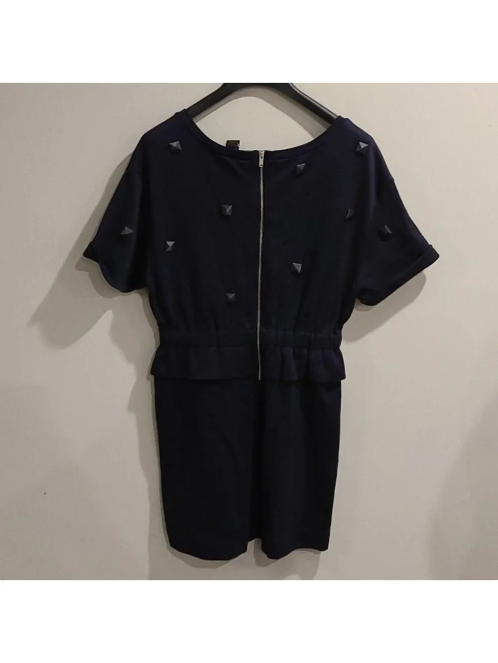 Marc Jacob by MJ Navy jersey dress with st…